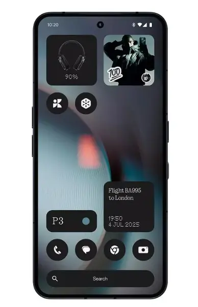 Telefon Mobil Nothing Phone 3, Procesor Qualcomm SM8735 Snapdragon 8s Gen 4, OLED Capacitive Touchscreen 6.67inch, 16GB RAM, 512GB Flash, Camera Tripla 50+50+50MP, Wi-Fi, 5G, Dual Sim, Android (Negru)