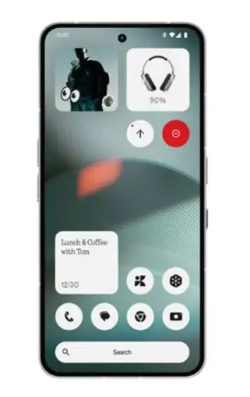 Telefon Mobil Nothing Phone 3, Procesor Qualcomm SM8735 Snapdragon 8s Gen 4, OLED Capacitive Touchscreen 6.67inch, 12GB RAM, 256GB Flash, Camera Tripla 50+50+50MP, Wi-Fi, 5G, Dual Sim, Android (Alb)