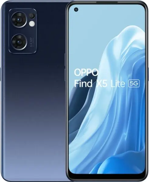 Telefon mobil Oppo Find X5 Lite, 256GB, 8GB, 5G, Dual Sim, Starry Black