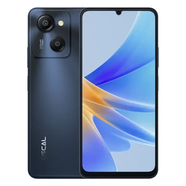 Telefon mobil Oscal MODERN 8 Gri, 4G, 6.75 HD+, 16GB RAM (8GB + 8GB extensibili), 256GB ROM, 50MP, Android 13, Unisoc T616, 6000mAh, Dual SIM