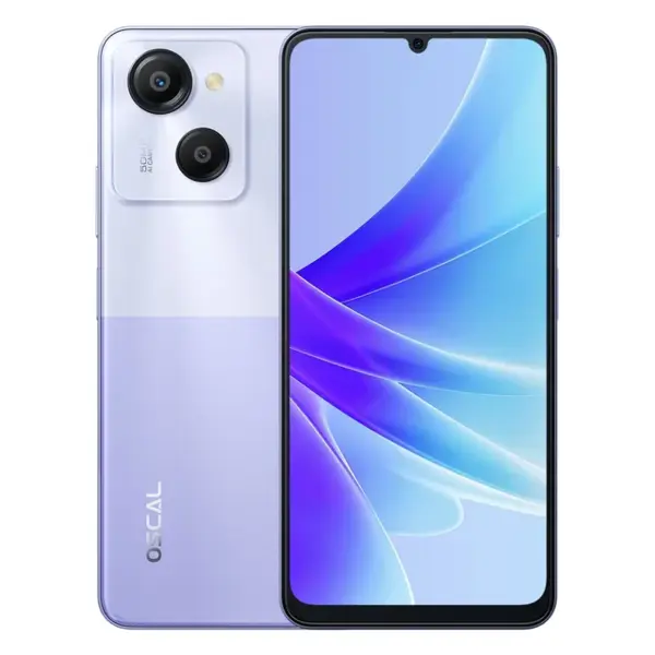 Telefon mobil Oscal MODERN 8 Purple, 4G, 6.75 HD+, 16GB RAM (8GB + 8GB extensibili), 256GB ROM, 50MP, Android 13, Unisoc T616, 6000mAh, Dual SIM