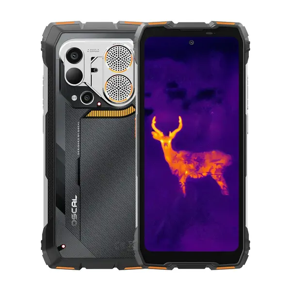 Telefon Mobil OSCAL PILOT 6, Portocaliu, 4G LTE, Camera Termica 160A 120, Ecran 6.78 FHD+ 120Hz, 48GB RAM (12GB + 36GB extensibili), 256GB ROM, Camera 108MP, Baterie 10000mAh, NFC, Dual SIM