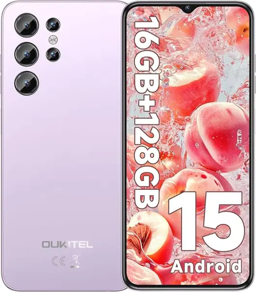 Telefon Mobil Oukitel C1, Roz, 4G, 6.52 IPS, 16GB RAM (4GB + 12GB extensibili), 128GB ROM, 13MP, Android 15, Unisoc T606, OTG, 5150mAh, 10W, Dual SIM