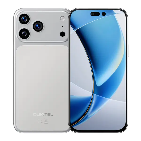 Telefon Mobil OUKITEL C17 Plus, Argintiu, 4G LTE, NFC, 6.9 120Hz, 16GB RAM (4GB + 12GB extensibili), 128GB, Camera 64MP, 5000mAh, Android 16, Dual SIM