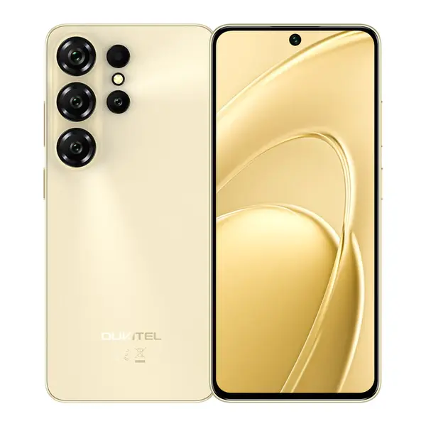 Telefon Mobil OUKITEL C26, Auriu, 4G LTE, Ecran 6.56 HD+ 90Hz, 24GB RAM (6GB + 18GB extensibili), 128GB ROM, Camera 13MP, Baterie 5150mAh, Android 16, Dual SIM