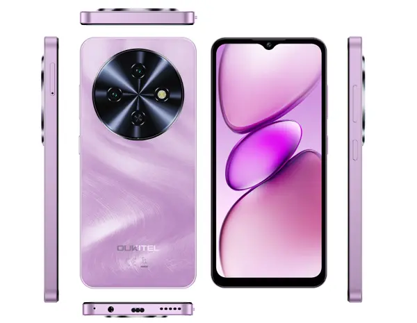 Telefon Mobil Oukitel C5, Roz, 4G LTE, Ecran 6.6 HD+, 16GB RAM (4GB + 12GB extensibili), 64GB, Camera 13MP, Android 14, Dual SIM
