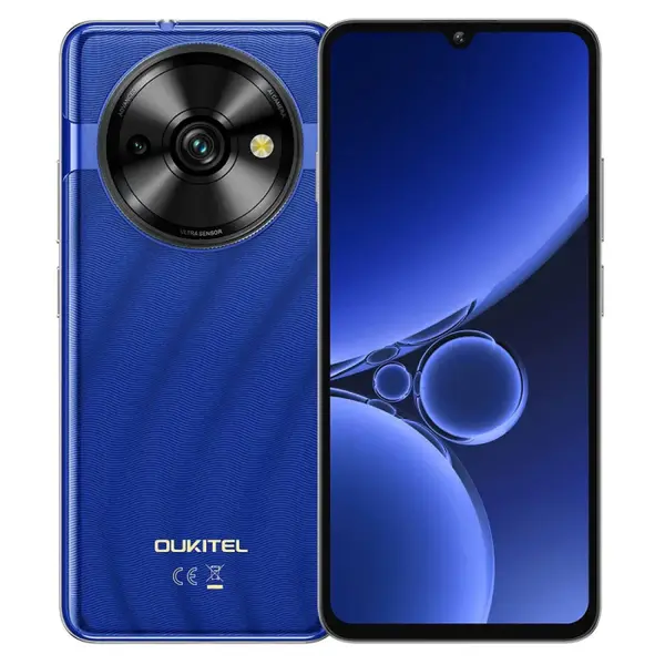 Telefon mobil Oukitel C59 Pro Albastru, 4G, 6.88, ³ HD+ 90Hz, 24GB RAM (8GB+16GB extensibili), 256GB ROM, Camera 13MP+5MP, Android 15, Unisoc T606 Octa-Core, 10000mAh, Dual SIM