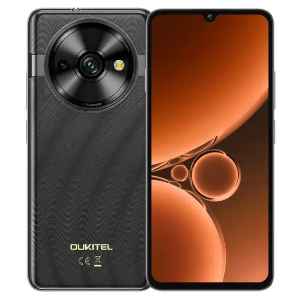 Telefon mobil Oukitel C59 Pro Negru, 4G, 6.88, ³ HD+ 90Hz, 24GB RAM (8GB+16GB extensibili), 256GB ROM, Camera 13MP+5MP, Android 15, Unisoc T606 Octa-Core, 10000mAh, Dual SIM