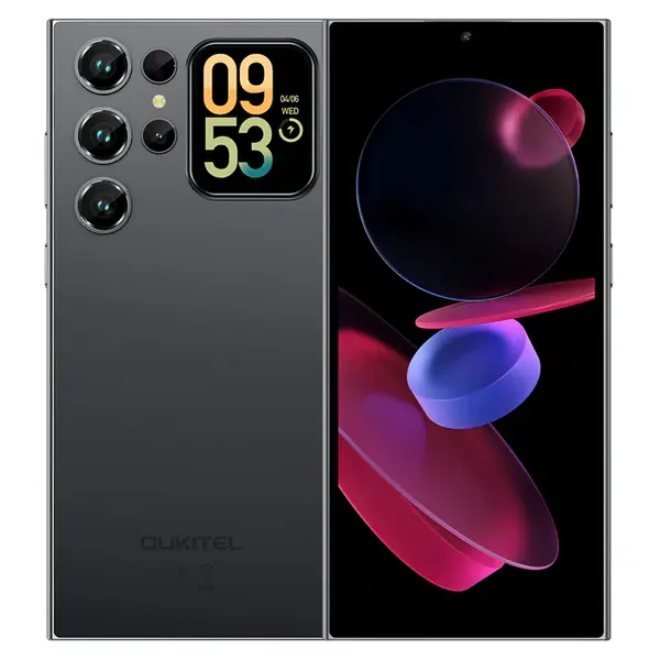 Telefon Mobil Oukitel C62, Negru, 4G, 6.88 HD+ IPS, 16GB RAM (4GB + 12GB Extensibili), 128GB ROM, 13MP, Android 15, Unisoc Tiger T606, 1.81 Ecran Spate, 5150mAh, 18W, Dual SIM