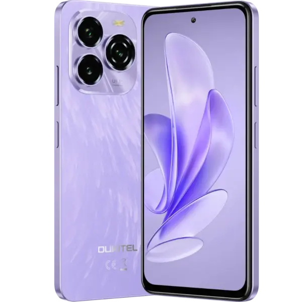 Telefon mobil Oukitel C65 Mov, 4G, 6.7, ³ HD+ 90Hz, 16GB RAM (4GB+12GB extensibili), 128GB ROM, Camera 50MP+8MP, Android 15,Octa-Core, 5150mAh, Dual SIM