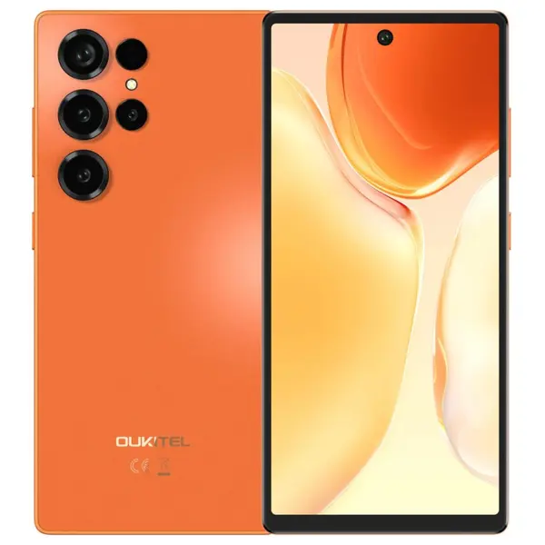 Telefon Mobil Oukitel C66, Portocaliu, 4G LTE, Ecran 6.73 HD+ 120Hz, 16GB RAM (4GB + 12GB extensibili), 128GB ROM, Camera 64MP, Baterie 5000mAh, Android 16, Dual SIM