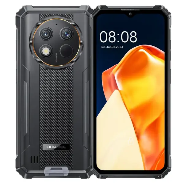 Telefon Mobil Oukitel G1, Negru, 4G, 6.52 IPS LCD, Android 14, 24GB RAM (6GB+18GB Extensibili), 256GB ROM, 48MP, T606 Octa-core, IP68 IP69K, 10600mAh, 18W, Dual SIM