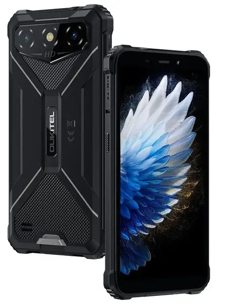 Telefon Mobil Oukitel G3, Negru, 4G, Ecran Waterdrop HD+ de 6 , 16GB RAM(4GB + 12GB Extensibili), 256GB ROM, 13MP, Android 14, MT6762, Face ID, Buton Personalizabil, 6300mAh, 10W, Dual SIM