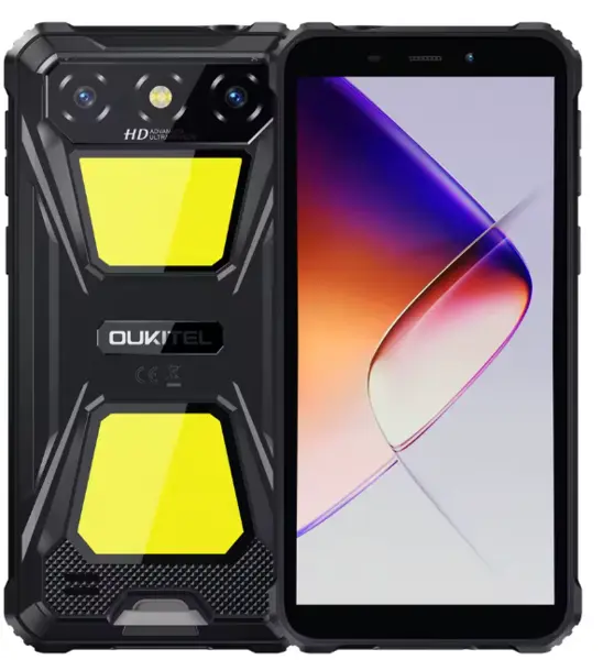 Telefon Mobil Oukitel G5, Negru, 4G, 6 IPS 60Hz, 16GB RAM(4GB+12GB Extensibili), 64GB ROM, 13MP, Android 14, Unisoc T310, Incarcare Inversa, OTG, Jack, 6300, mAh, 10W, Dual SIM
