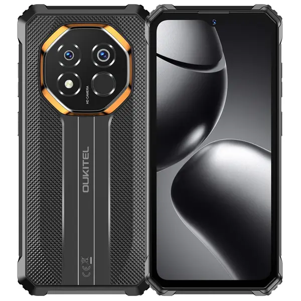 Telefon Mobil OUKITEL G7 , Negru, 4G LTE, Ecran 6.52 90Hz, 24GB RAM (8GB + 16GB extensibili), 256GB, Camera 64MP, Android 16, 10600mAh, Dual SIM
