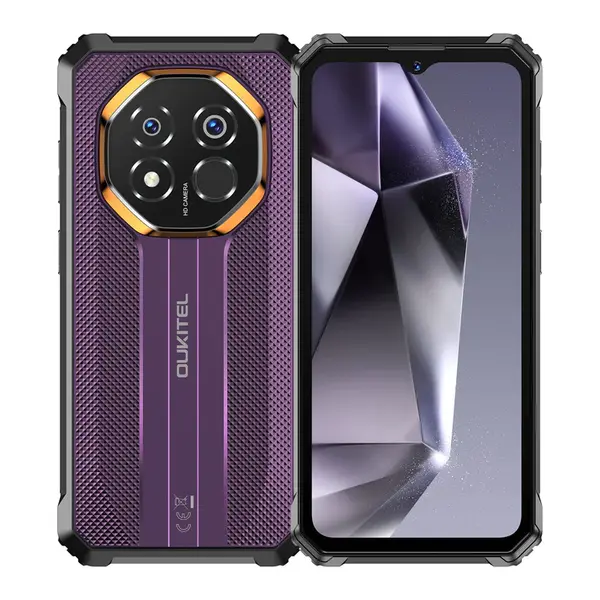 Telefon Mobil OUKITEL G7 , Violet, 4G LTE, Ecran 6.52 90Hz, 24GB RAM (8GB + 16GB extensibili), 256GB, Camera 64MP, Android 16, 10600mAh, Dual SIM