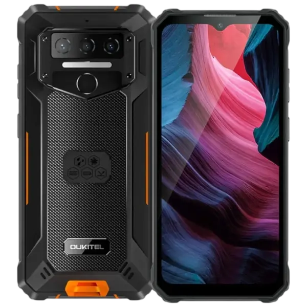Telefon Mobil Oukitel WP23S, Portocaliu, 4G LTE, 6.52 , 16GB RAM (4GB + 12GB extensibili), 64GB, Unisoc T606, Camera 13MP + 2MP, 10600mAh, NFC, Android 15, Dual SIM