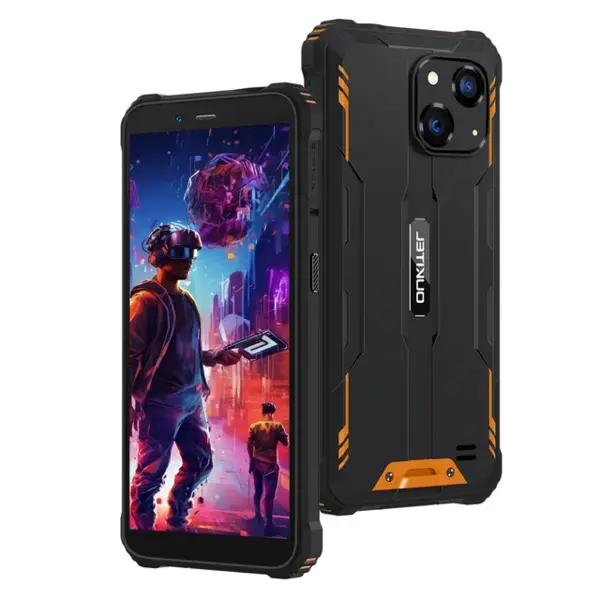 Telefon mobil Oukitel WP32 Orange, 4G, 5.93 HD+, 16GB RAM (4GB + 12GB extensibili), 128GB ROM, 20MP+ 5MP, Android 14, Unisoc UMS9230, NFC, 6300mAh, Dual SIM