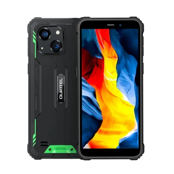 Telefon mobil Oukitel WP32 Verde, 4G, 5.93 HD+, 16GB RAM (4GB + 12GB extensibili), 128GB ROM, 20MP+ 5MP, Android 14, Unisoc UMS9230, NFC, 6300mAh, Dual SIM