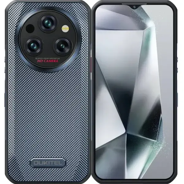 Telefon Mobil Oukitel WP35S, Gri, 4G, 6.56 HD+ IPS LCD, Android 14, 24GB RAM (6GB+18GB Extensibili), 256GB ROM, 48MP, Helio G85, NFC, IP68 IP69K, 11000mAh, 18W, Dual SIM