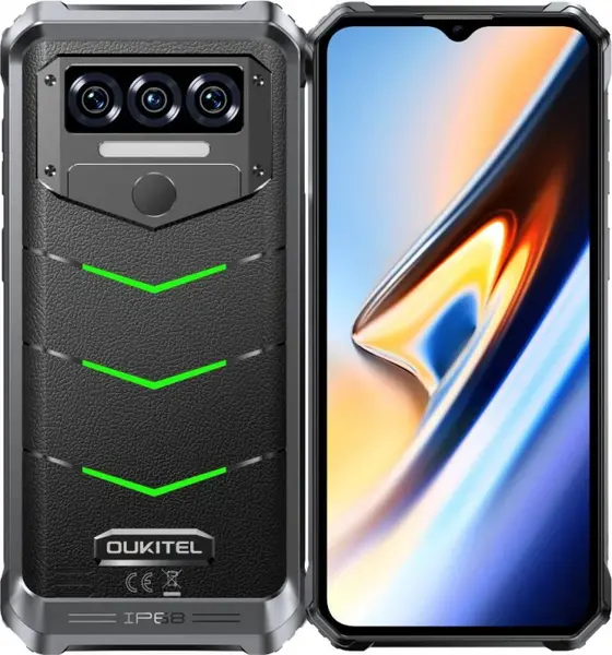 Telefon mobil Oukitel WP38 Green, 4G, 6.52 LCD, 12GB RAM (6GB + 6GB extensibili), 256GB ROM, Android 13, Mediatek MT8788, NFC, Amprenta, 10600mAh, Dual SIM