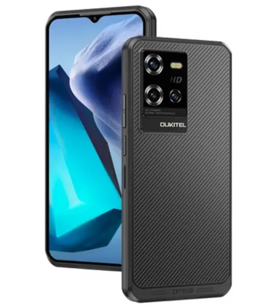 Telefon mobil Oukitel WP50 Negru, 5G, 6.60 HD+, 12GB RAM (4GB + 8GB extensibili), 256GB ROM, Android 14, MTK Dimensity 6100+, NFC, Face Unlock, Amprenta, 48MP, 6500mAh, Dual SIM