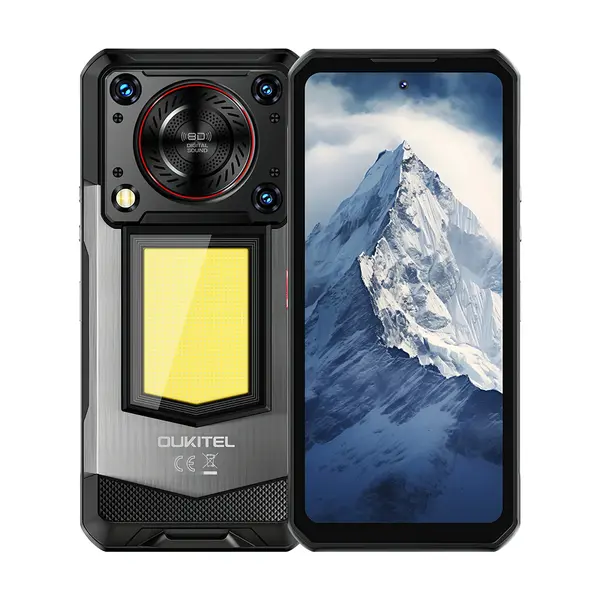 Telefon Mobil Oukitel WP56, Negru, 5G, 6.78 FHD+ 120Hz, 36GB RAM (12GB+24GB Extensibili), 512GB ROM, Android 15, Dimensity 7050, 108MP+32MP, NFC, Face ID, 16000mAh, 45W, Dual SIM