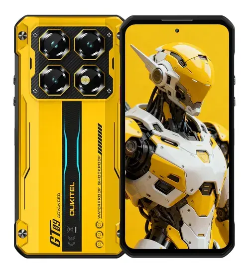 Telefon Mobil Oukitel WP60, Procesor MediaTek Dimensity 7025 Octa-Core, Ecran Capacitive touchscreen 7.2inch, 16GB RAM, 512GB Flash, Camera Tripla 108 + 8 + 2 MP, 5G, Wi-Fi, Dual SIM, Android (Galben)