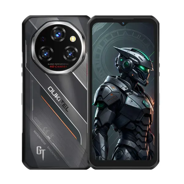 Telefon Mobil Oukitel WP62, Negru, 5G, 6.6 FHD+ 120Hz, 36GB RAM (12GB + 24GB Extensibili), 512GB ROM, Android 15, MTK Dimensity 7025, 108MP, Night Vision, NFC, Face ID, 11000mAh, 33W, Dual SIM