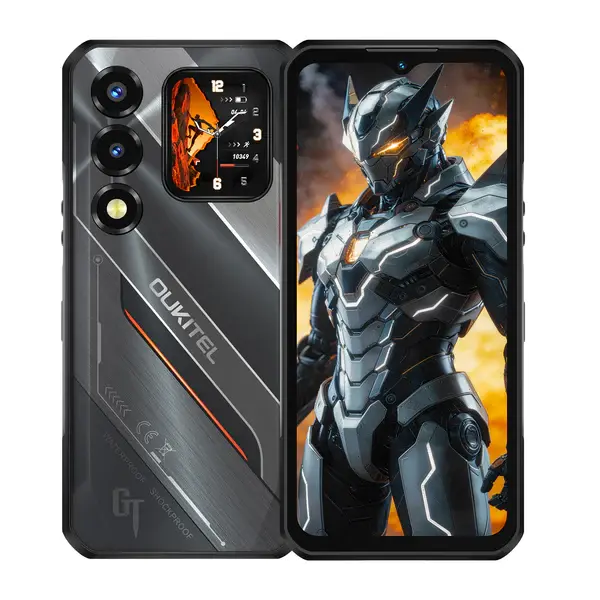 Telefon Mobil OUKITEL WP66 5G, Negru, 6.8 FHD+ 120Hz, 36GB RAM (12GB + 24GB extensibili), 512GB, 5G, 11000mAh, Night Vision, Android 15, NFC, Dual SIM