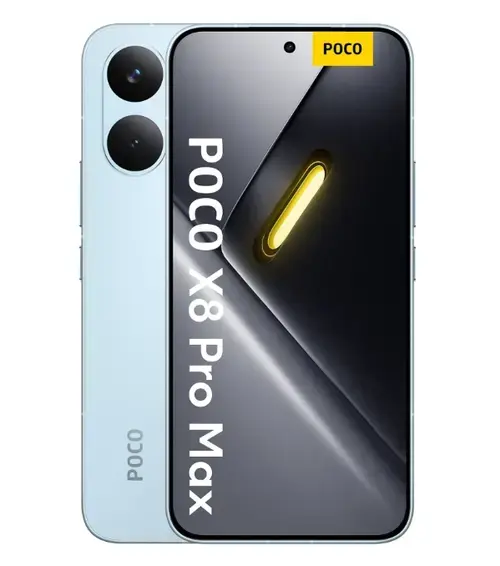 Telefon Mobil Poco X8 Pro Max, Procesor Octa-Core Mediatek Dimensity 9500s, AMOLED touchscreen 6.83inch, 12GB RAM, 256GB Flash, Camera Duala 50+8MP, Wi-Fi, 5G, Dual Sim, Android (Albastru)