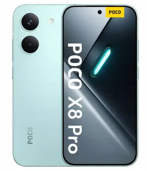 Telefon Mobil Poco X8 Pro, Procesor Octa-Core Mediatek Dimensity 8500 Ultra, AMOLED touchscreen 6.59inch, 8GB RAM, 256GB Flash, Camera Duala 50+8MP, Wi-Fi, 5G, Dual Sim, Android (Verde)