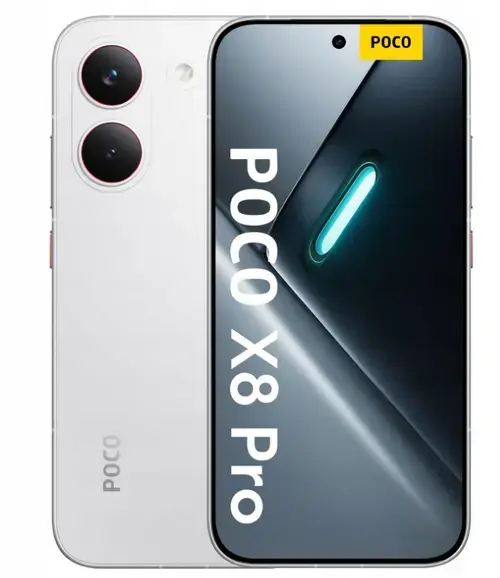 Telefon Mobil Poco X8 Pro, Procesor Octa-Core Mediatek Dimensity 8500 Ultra, AMOLED touchscreen 6.59inch, 8GB RAM, 256GB Flash, Camera Duala 50+8MP, Wi-Fi, 5G, Dual Sim, Android (Alb)