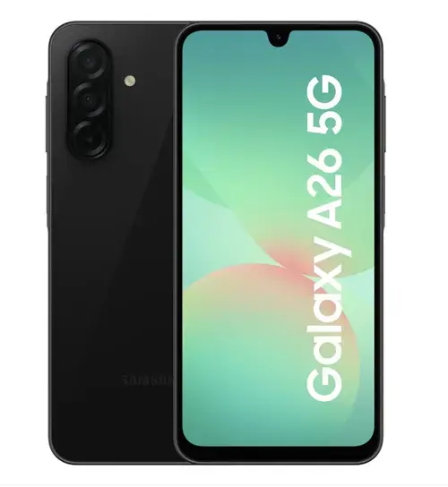 Telefon mobil Samsung Galaxy A26, Procesor Exynos 1380 Octa-Core, Super AMOLED Capacitiv touchscreen 6.7inch, 8GB RAM, 256GB Flash, Camera Tripla 50+8+2MP, 5G, Wi-Fi, Dual SIM, Android (Negru)