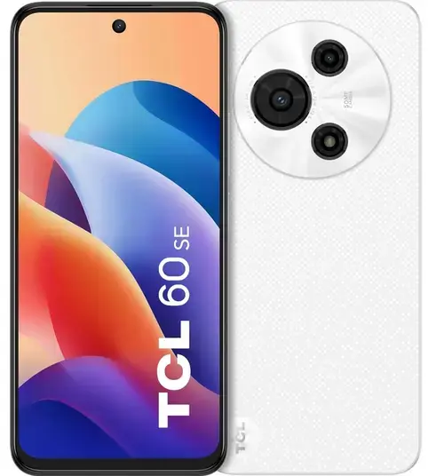 Telefon Mobil TCL 60 SE, Procesor Mediatek Helio G81 Octa-Core, IPS LCD Capacitive Touchscreen 6.7inch, 8GB RAM, 512GB Flash, Camera 50 MP, Wi-Fi, 4G, Dual Sim, Android (Alb)