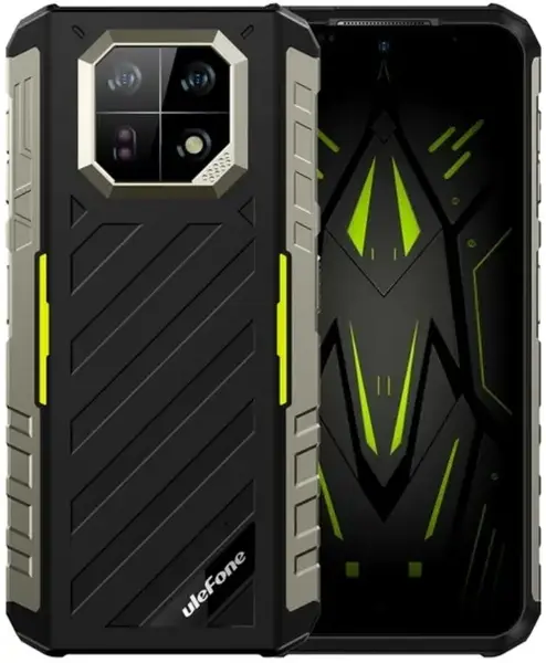 Telefon Mobil Ulefone Armor 22, Procesor Mediatek Helio G96 Octa-Core, IPS LCD 6.58inch, 8 GB RAM, 256 GB Flash, Camera Duala 64 + 64 MP, Wi-Fi, 4G, Dual SIM, Android (Negru/Verde)