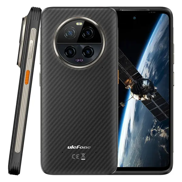 Telefon mobil Ulefone Armor 23 ultra Negru, 5G, display LCD FHD+ 6.78 inch, capacitate baterie 5280 mAh, Dual SIM, Android 13, Ram 12 Gb + 12 Gb extensibil, memorie ROM 512 GB, 64MP Night Vision, 120W