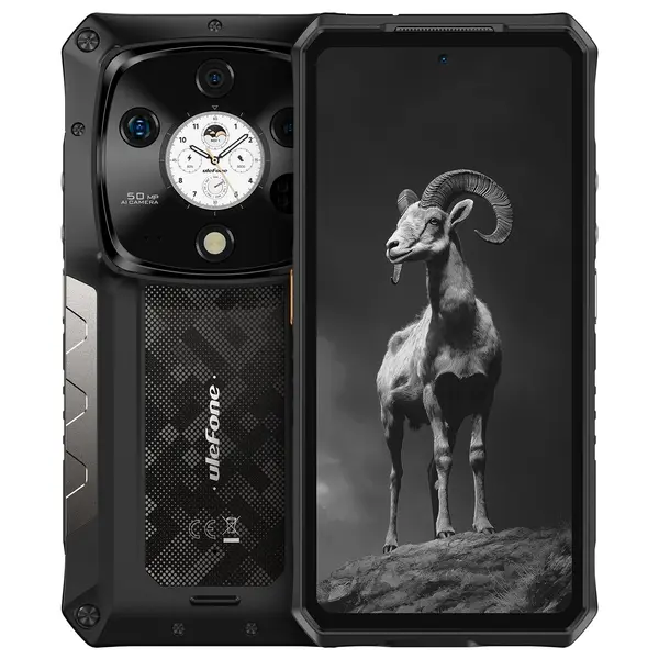 Telefon mobil Ulefone Armor 28 Pro, 5G, AMOLED 6.67 , 32GB RAM (16GB + 16GB extensibil), 512GB ROM, Android 14, Night Vision, Mediatek Dimensity 7300, WiFi 7, 10600mAh, 120W, Dual SIM