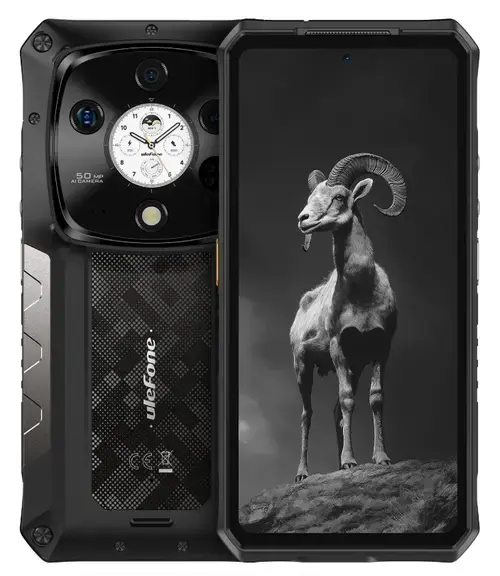 Telefon Mobil Ulefone Armor 28 Pro, Procesor MediaTek Dimensity 7300 Octa-Core, Ecran AMOLED touchscreen 6.67inch, 16GB RAM, 512 GB, Camera Tripla 50+64+50, Wi-Fi, 5G, Dual Sim, Android (Negru)