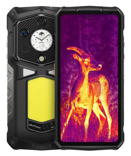 Telefon Mobil Ulefone Armor 29 Pro Thermal, Procesor Mediatek Dimensity 7400 Octa-Core, Ecran Amoled 6.67inch, 16GB RAM, 512GB Flash, Camera Quad 50 + 64 + 50 + Thermal camera, Wi-Fi, 5G, Dual Sim, Android (Negru)