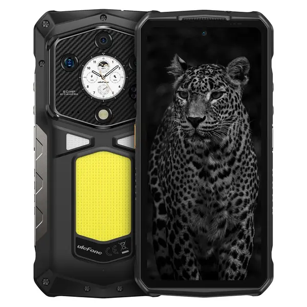 Telefon Mobil Ulefone ARMOR 29 Ultra, Negru, 5G, 6.67 AMOLED, 32GB RAM (16GB +16GB Extensibili), 1TB ROM, 50MP, Android 15, Dimensity 9300+, Ecran Spate 1.04 , Night Vision, 21200mAh, 120W, Dual SIM