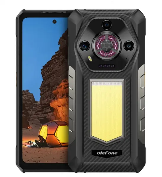 Telefon Mobil Ulefone Armor 30, 4G, 6.95 FHD+ 120Hz, 24GB RAM (12GB+12GB extensibil), 512GB ROM, 50MP, Night Vision, Android 15, Helio G100, Wi-Fi 5, NFC, OTG, 12800mAh, 66W, Dual SIM