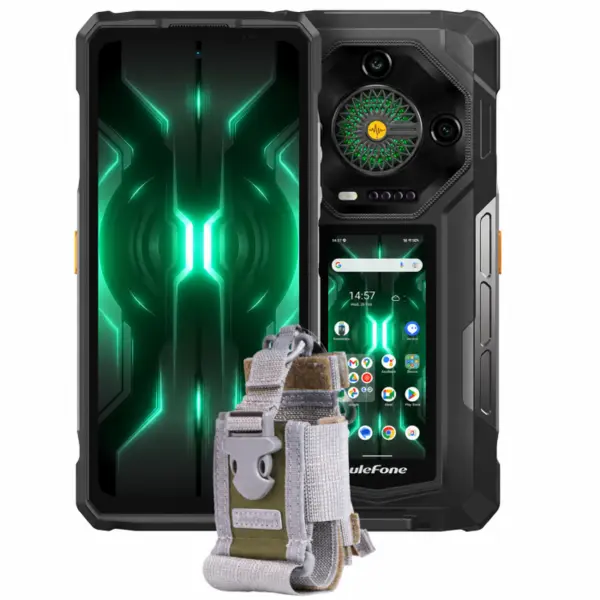 Telefon Mobil Ulefone Armor 33 Pro, 5G, AMOLED 6.95 120Hz, Ecran Secundar 3.4 , 32GB RAM (16GB + 16GB extensibili), 512GB ROM, 64MP, Night Vision, Android 14, NFC, OTG, 25500mAh, 66W, Dual SIM