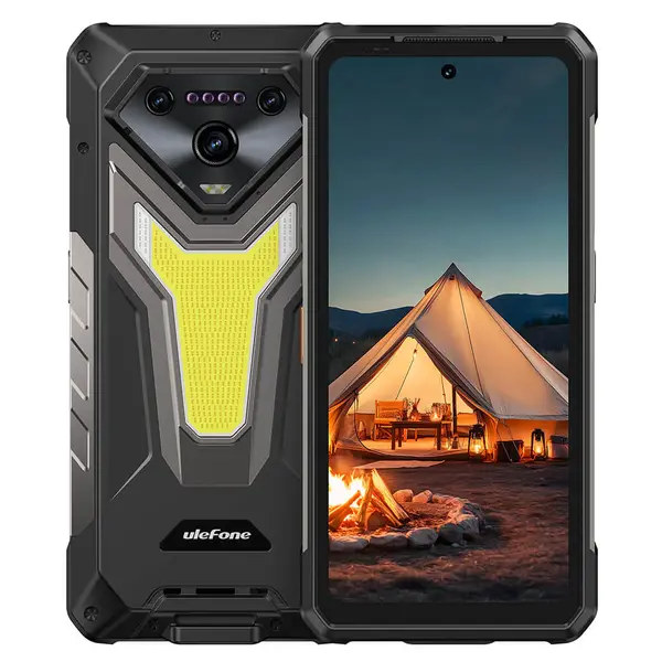 Telefon mobil Ulefone Armor 34, Negru, 5G, 6.95 FHD+ 120Hz IPS, 32GB RAM (16GB + 16GB Extensibili), 512GB ROM, 50MP, Android 15, Dimensity 7300, Viziune nocturna, NFC, OTG, 25500mAh, 66W, Dual SIM