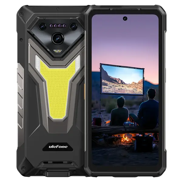 Telefon mobil Ulefone Armor 34 Pro, 5G, LCD 6.95 , Proiector video 150 lumeni, 32GB RAM (16GB + 16GB extensibili), 512GB, Android 15, Dimensity 7300, Night Vision, WiFi 7, 25500mAh, 66W, Dual SIM