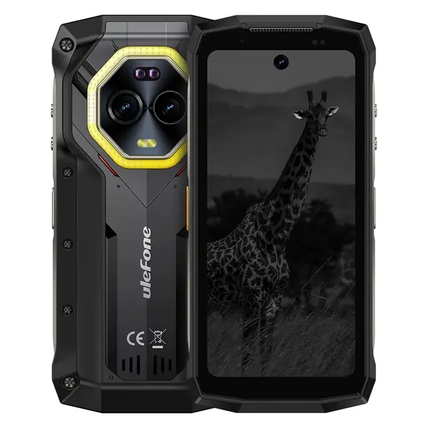 Telefon mobil Ulefone Armor Mini 20, Negru, 4G, Camera Night Vision 64MP, 4.7 HD+ 90Hz, 16GB RAM (8GB+ 8GB extensibili) , 256GB ROM, Android 14, 6200mAh, DualSim