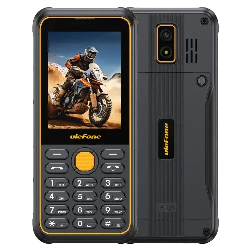 Telefon Mobil Ulefone Armor Mini 4, Negru, 4G, 2.8 TFT LCD, 240x320 px, Camera de 2MP, 64MB RAM, 128MB ROM, Unisoc T117, 2100mAh, Bluetooth, Jack, Radio FM, Dual SIM+TF Card