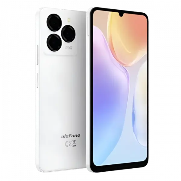 Telefon Mobil Ulefone Note 20 Pro, Alb, 4G, 6.75 HD+, Android 14, 8GB RAM (4GB + 4GB extensibili), 256GB ROM, Camera 50MP spate + 8MP fata, 6000mAh, Dual SIM