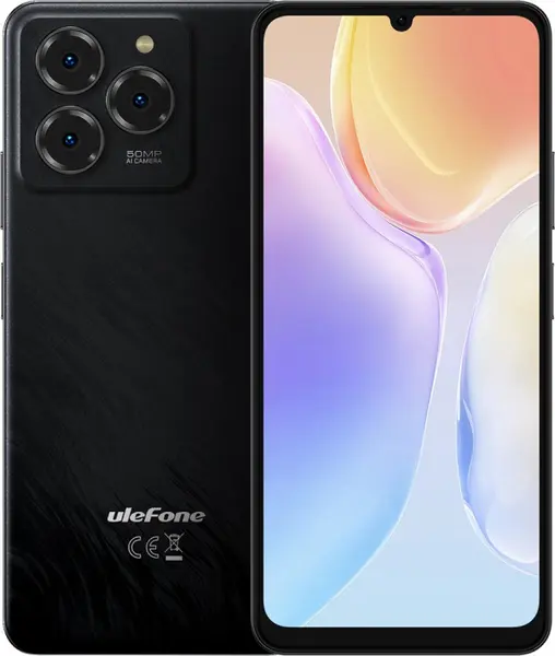 Telefon Mobil Ulefone Note 20 Pro, Negru Satin, 4G, 6.75 HD+, Android 14, 8GB RAM (4GB + 4GB extensibili), 256GB ROM, Camera 50MP, Unisoc T606, 6000mAh, Dual SIM
