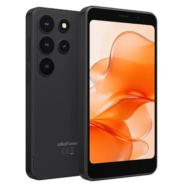 Telefon Mobil Ulefone Note 22, Negru, 4G LTE, 5.0 , 20GB RAM (3GB + 17GB extensibili), 32GB ROM, Android 16 Go, Face Unlock, Dual SIM, 3000mAh